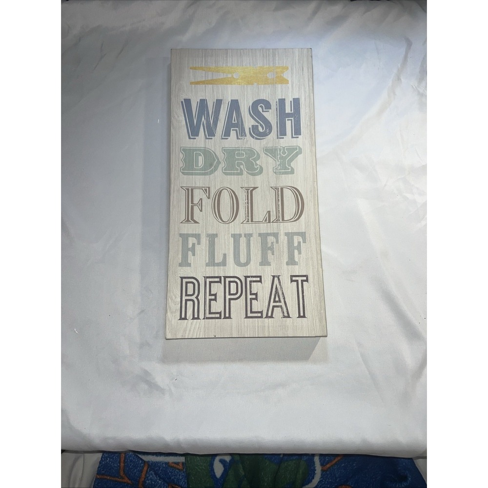 Home Decor Wash Dry And Fold wall sign gift‎ laundry
